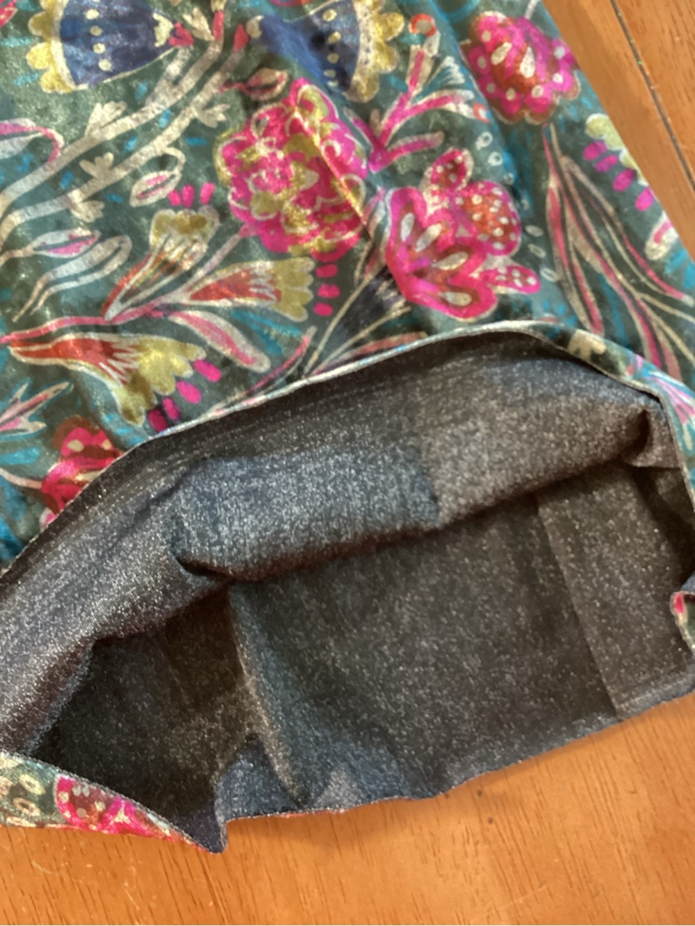 Natural Life Velvet Floral Bootcut Lounge Pants High Rise Stretchy - M - NWT! - Picture 7 of 12